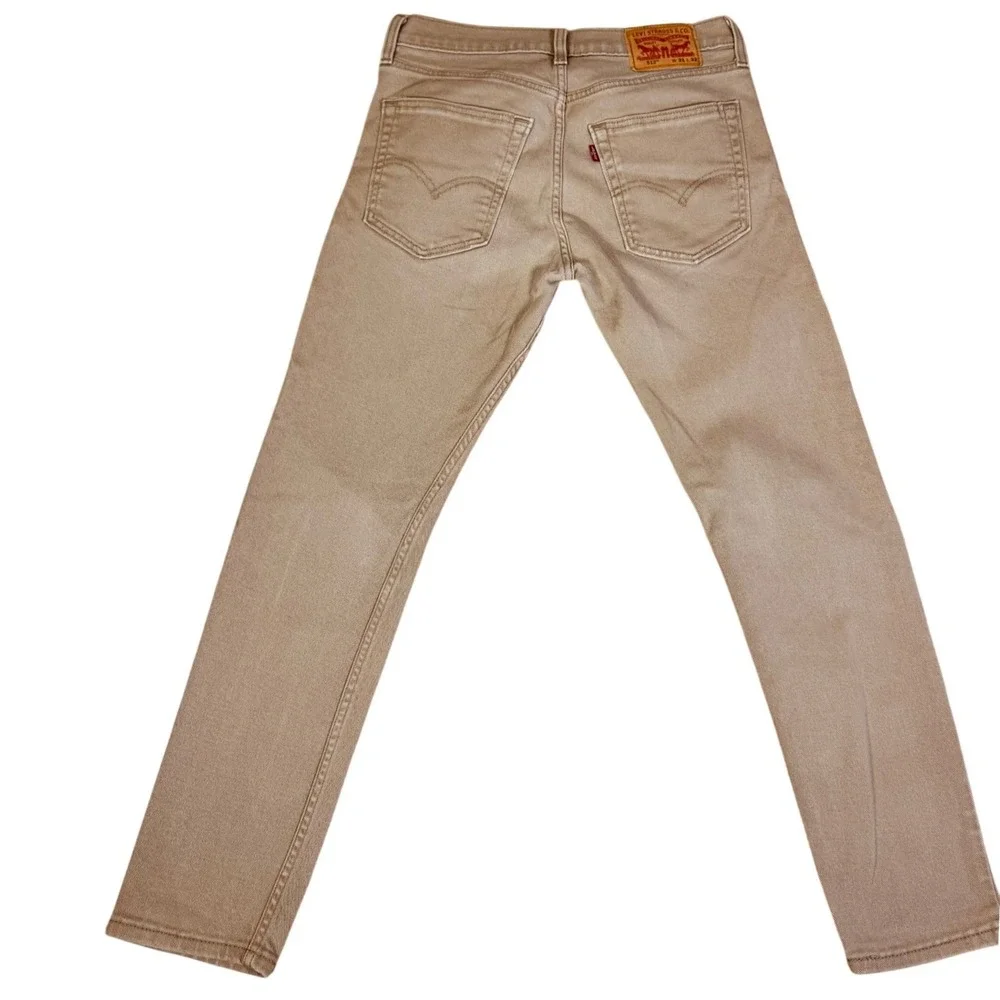 Levi's‎ 512 Slim Taper Jeans 31x32 Khaki Tan Men's Casual Pants Work Wear EUC